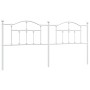 White metal headboard 200 cm by vidaXL, Headboards and footboards - Ref: Foro24-353526, Price: 52,14 €, Discount: %