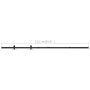 Kit mini puerta corredera armario acero carbono 152 cm de vidaXL, Marcos de puertas - Ref: Foro24-148019, Precio: 24,51 €, De...