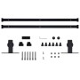 Kit mini puerta corredera armario acero carbono 200 cm de vidaXL, Marcos de puertas - Ref: Foro24-148018, Precio: 26,10 €, De...