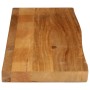 Tablero de mesa borde natural madera maciza mango 110x30x2,5 cm