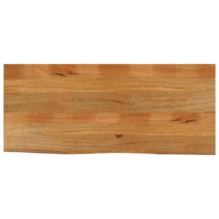 Tablero de mesa borde natural madera maciza mango 140x60x2,5 cm