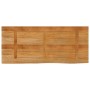 Tablero de mesa borde natural madera maciza mango 140x60x2,5 cm
