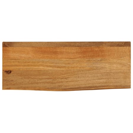 Tablero de mesa borde natural madera maciza mango 80x30x3,8 cm