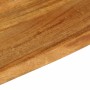 Tablero de mesa borde natural madera maciza mango 160x30x3,8 cm