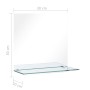 Wandspiegel mit Ablage aus gehärtetem Glas 30x30 cm von vidaXL, Spiegel - Ref: Foro24-249434, Preis: 19,53 €, Rabatt: %
