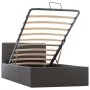 Cama canapé hidráulica cuero sintético gris 90x200 cm de vidaXL, Camas y somieres - Ref: Foro24-285522, Precio: 261,92 €, Des...