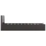 Cama canapé hidráulica cuero sintético gris 90x200 cm de vidaXL, Camas y somieres - Ref: Foro24-285522, Precio: 261,92 €, Des...