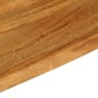 Tablero de mesa borde natural madera maciza mango 60x40x3,8 cm