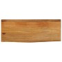 Tablero de mesa borde natural madera maciza mango 80x40x3,8 cm