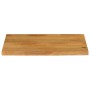 Tablero de mesa borde natural madera maciza mango 90x60x3,8 cm