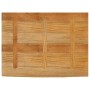 Tablero de mesa borde natural madera maciza mango 90x60x3,8 cm