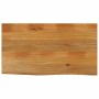 Tablero de mesa borde natural madera maciza mango 100x60x3,8 cm