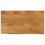 Tablero de mesa borde natural madera maciza mango 110x60x3,8 cm