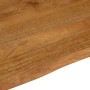 Tablero de mesa borde natural madera maciza mango 100x80x3,8 cm