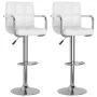 Küchenhocker 2 Einheiten weißes Kunstleder von vidaXL, Küchenhocker - Ref: Foro24-334593, Preis: 118,07 €, Rabatt: %
