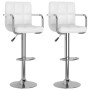 Küchenhocker 2 Einheiten weißes Kunstleder von vidaXL, Küchenhocker - Ref: Foro24-334593, Preis: 120,01 €, Rabatt: %
