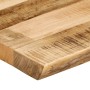 Tablero de mesa borde natural madera maciza mango 60x40x3,8 cm