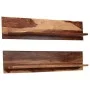 Wall shelves 2 pcs solid sheesham wood 118x26x20 cm by vidaXL, Shelves and shelves - Ref: Foro24-247931, Price: 143,64 €, Dis...