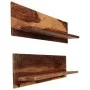 Wandregale 2 Stück aus massivem Palisanderholz 118x26x20 cm von vidaXL, Regale und Regale - Ref: Foro24-247931, Preis: 143,64...