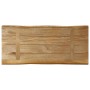 Tablero de mesa borde natural madera maciza mango 80x40x3,8 cm