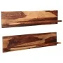 Wall shelves 2 pcs solid sheesham wood 118x26x20 cm by vidaXL, Shelves and shelves - Ref: Foro24-247931, Price: 143,64 €, Dis...