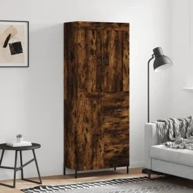 Tall smoked oak plywood sideboard 69.5x34x180 cm by vidaXL, Sideboards - Ref: Foro24-3199822, Price: 168,32 €, Discount: %