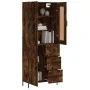 Hohes Sideboard aus geräuchertem Eichensperrholz, 69,5 x 34 x 180 cm von vidaXL, Sideboards - Ref: Foro24-3199822, Preis: 168...