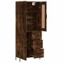 Hohes Sideboard aus geräuchertem Eichensperrholz, 69,5 x 34 x 180 cm von vidaXL, Sideboards - Ref: Foro24-3199822, Preis: 168...