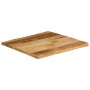 Tablero de mesa borde natural madera maciza mango 60x60x3,8 cm