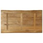 Tablero de mesa borde natural madera maciza mango 100x60x3,8 cm