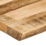 Tablero de mesa borde natural madera maciza mango 100x60x3,8 cm