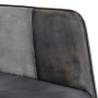 Schaukelstuhl aus echtem Leder und grauem Canvas von vidaXL, Schaukelstühle - Ref: Foro24-339693, Preis: 101,47 €, Rabatt: %