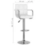 Küchenhocker 2 Einheiten weißes Kunstleder von vidaXL, Küchenhocker - Ref: Foro24-334593, Preis: 118,07 €, Rabatt: %