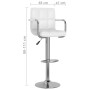 Küchenhocker 2 Einheiten weißes Kunstleder von vidaXL, Küchenhocker - Ref: Foro24-334593, Preis: 120,01 €, Rabatt: %