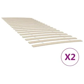 Slatted bases with 34 slats 2 units 90x200 cm by vidaXL, Beds and slatted bases - Ref: Foro24-3203721, Price: 62,10 €, Discou...