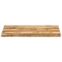 Tablero de mesa borde natural madera maciza mango 120x60x3,8 cm