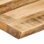 Tablero de mesa borde natural madera maciza mango 120x60x3,8 cm