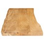 Tablero de mesa borde natural madera maciza mango 110x40x3,8 cm