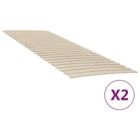 Slatted bases with 48 slats 2 units 80x200 cm by vidaXL, Beds and slatted bases - Ref: Foro24-3203724, Price: 63,51 €, Discou...