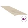 Slatted bases with 48 slats 2 units 80x200 cm by vidaXL, Beds and slatted bases - Ref: Foro24-3203724, Price: 63,51 €, Discou...