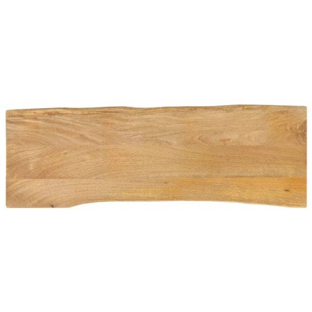 Tablero de mesa borde natural madera maciza mango 140x40x3,8 cm en Tableros para mesas | Comprar online en Foro24