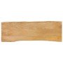Tablero de mesa borde natural madera maciza mango 140x40x3,8 cm en Tableros para mesas | Comprar online en Foro24