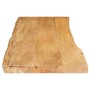 Tablero de mesa borde natural madera maciza mango 140x40x3,8 cm