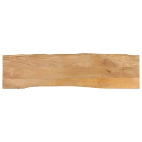 Tablero de mesa borde natural madera maciza mango 160x40x3,8 cm