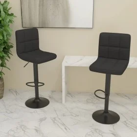 Kitchen stools 2 units black fabric by vidaXL, Kitchen stools - Ref: Foro24-334288, Price: 126,70 €, Discount: %
