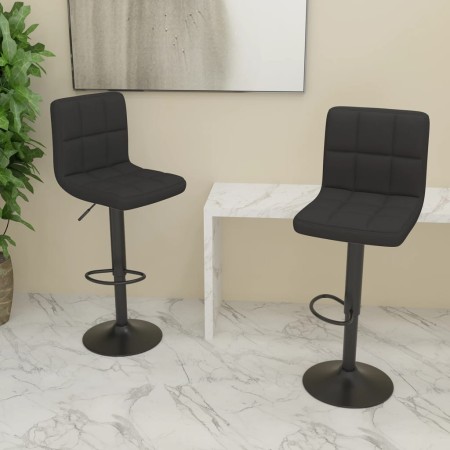 Küchenhocker 2 Einheiten aus schwarzem Stoff von vidaXL, Küchenhocker - Ref: Foro24-334288, Preis: 126,87 €, Rabatt: %