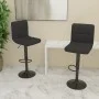 Küchenhocker 2 Einheiten aus schwarzem Stoff von vidaXL, Küchenhocker - Ref: Foro24-334288, Preis: 126,70 €, Rabatt: %