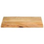 Tablero de mesa borde natural madera maciza mango 90x60x3,8 cm