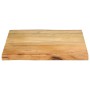 Tablero de mesa borde natural madera maciza mango 80x80x3,8 cm