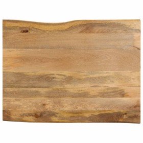 Tablero de mesa borde natural madera maciza mango 90x80x3,8 cm en Tableros para mesas | Comprar online en Foro24